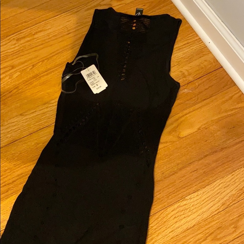 Black fitted dress